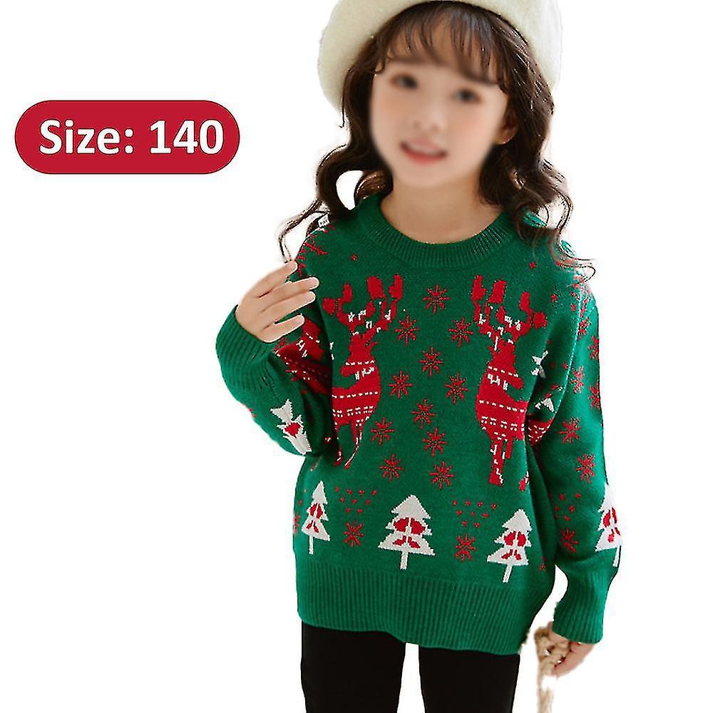 Christmas Sweater Toddler Long Sleeve Winter Soft Warm Cozy Children's Fireplace Lovely Sweater For Christmas Gift