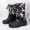 Men's Winter Warm Snow Boots Rubber Hiking Boots Outdoor Knee High Camouflage Duck Boots Waterproof  Plus Size