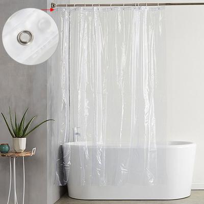 Heimdekoration Wasserdicht Transparentes PEVA-Kunststoff Duschvorhang Badezimmerzubehör Spritzwassergeschützt