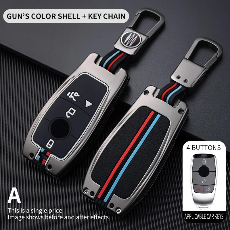 Zinc Alloy Car Remote Key Case Fob for Mercedes Benz A C E S G GLS CLA Class W213 W177 W205 W222 X167 W176 AMG Accessories