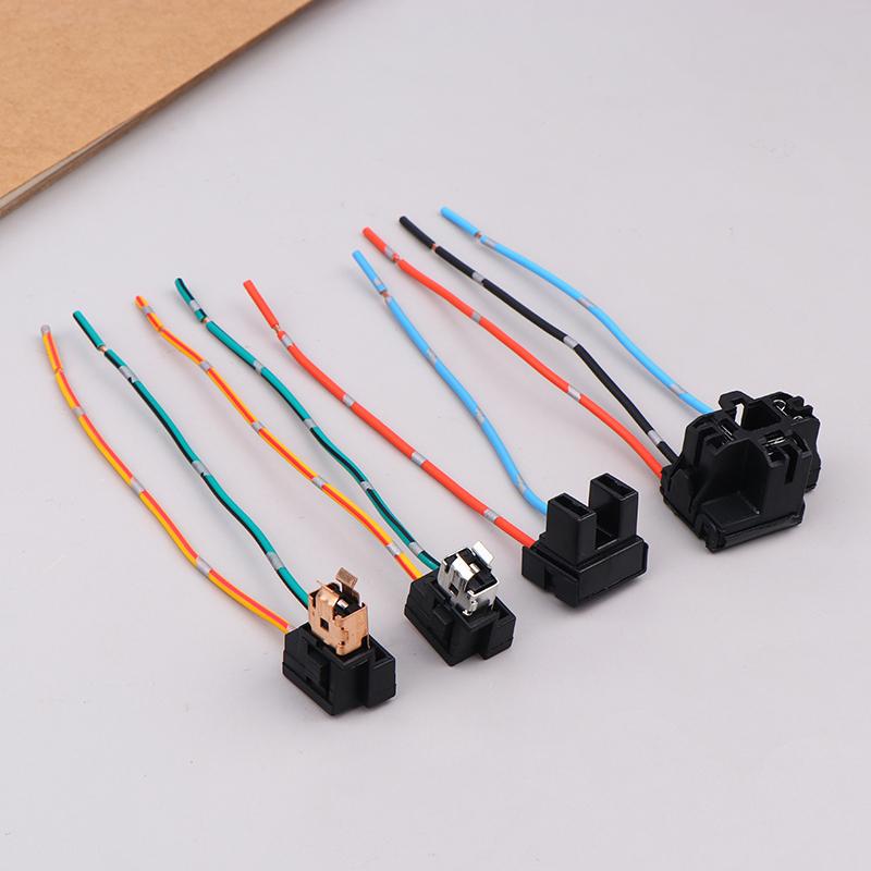 2Pcs Headlight Lamp Bulb Socket Wiring Harness Connector Plug Adapter Line For H1 H7 H4 Bulb Car Headlight Connection Plugs