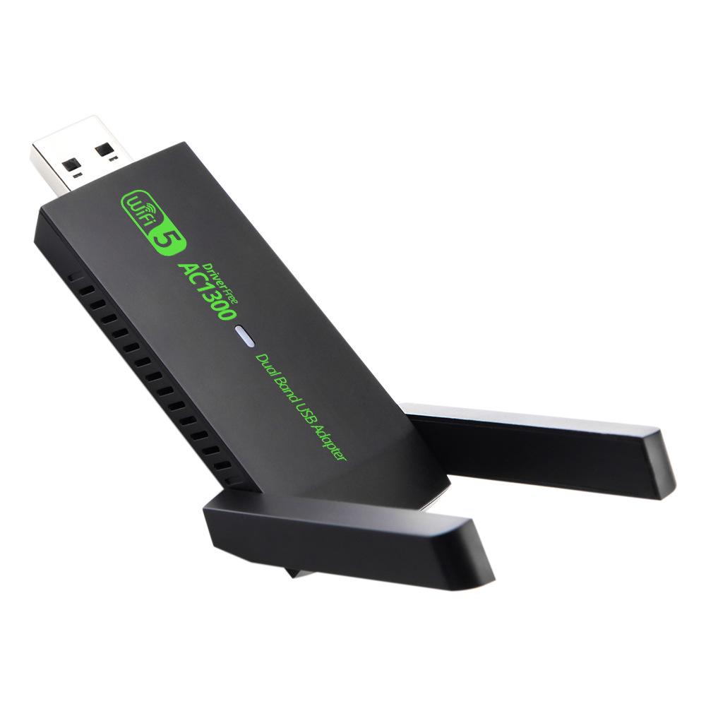 Spot 1300M Dual-Band USB WiFi Adapter: Wireless Network Receiver & Transmitter