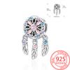 Authentic Original products Copper Metal Colorful tulip flowers animal Cow Pendant Bead Component Compatible With Bracelet High Quality Fine Jewelry