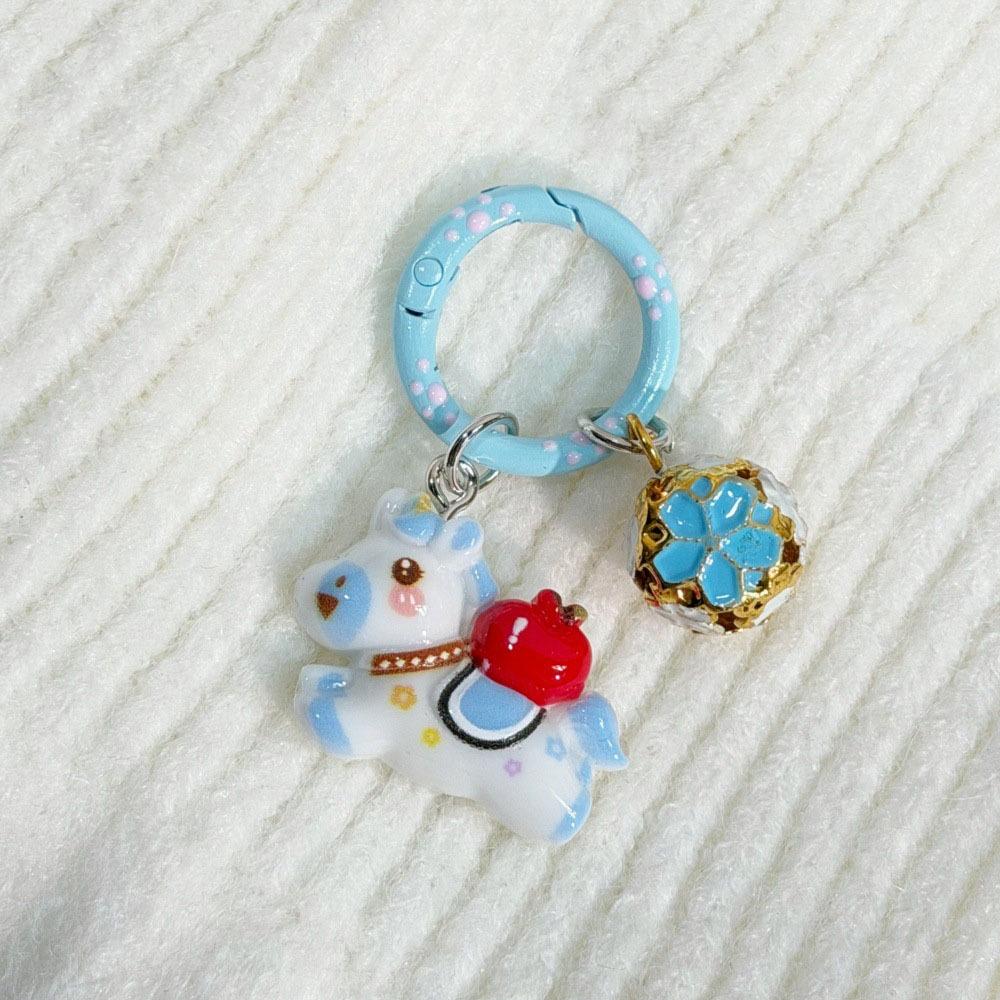Cute Cartoon Horse Bag Pendant Chinese Style New Year Keyring  Pony Pendant Gift