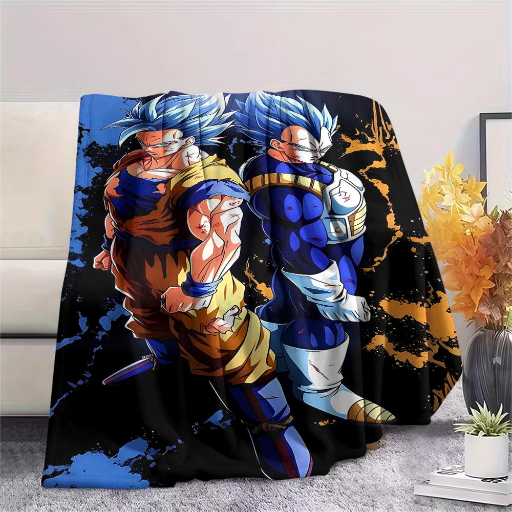 Dragon Ball Character Poster Print Flannel Blanket,High quality Comfortable for All Seasons,Home Decor,Warmth and Comfort,Perfect for Christmas Gifts