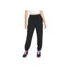 Nike Logo Printed Fleece Casual Jogger Pants Women Bottoms Black DV7097-010