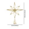 Christmas Tree Topper Star Window Display Decorative Eight Pointed Star Party Supplies New Year Luminous Sparkling Star Treetop