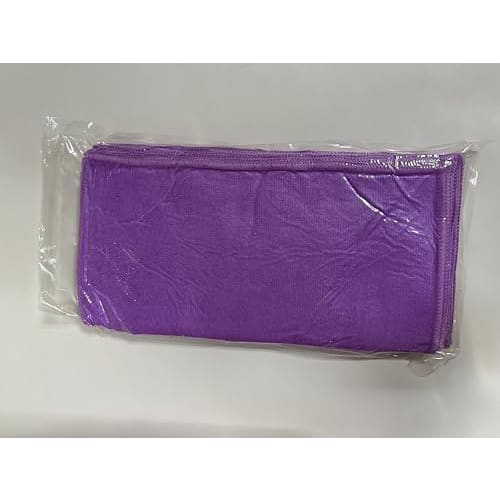 WEAWE Microfiber Cloths, Absorbent, Quick-Drying, Multi-Purpose Towels, 12-Piece Set, 33x33cm, Purple