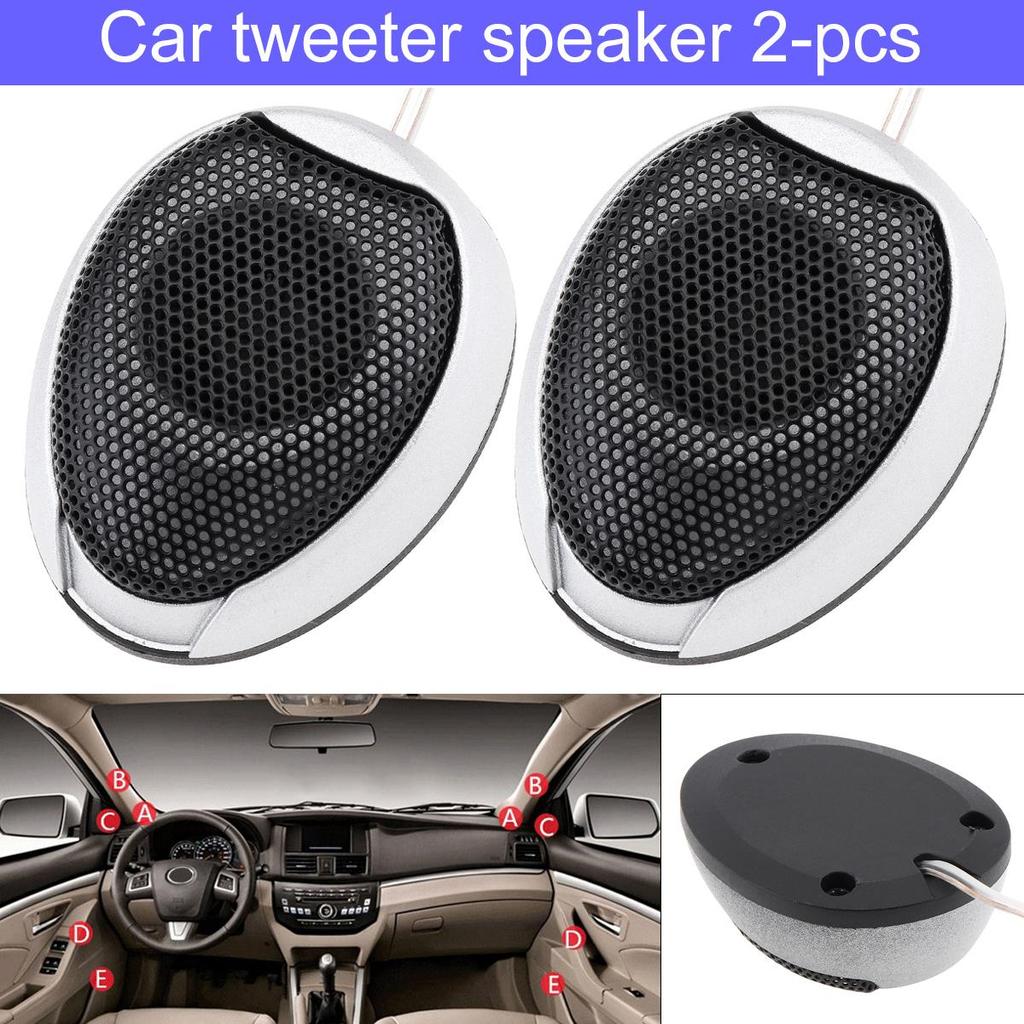 2pcs Universal 1000W TW-106 High Efficiency Mini Dome Tweeter Speakers for Car Audio System