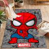 Spider-Man Red Background Non-Slip Rug - Polyester, Home Decor, Suitable for Bedrooms, Living Rooms, Entryways, and Studios