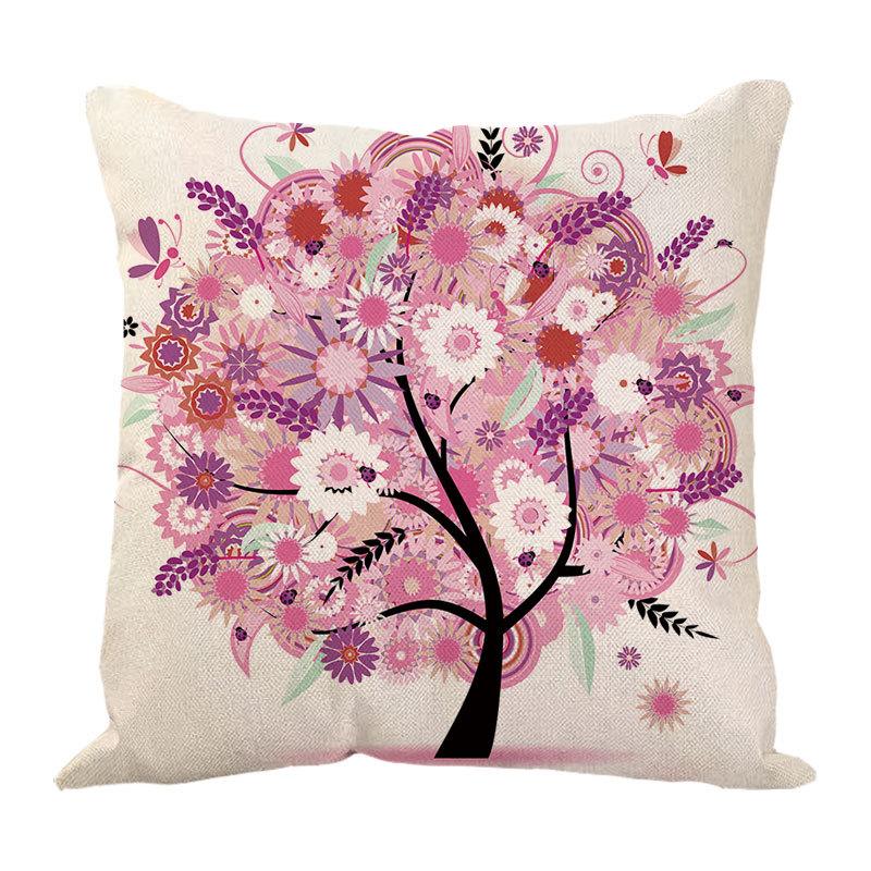 Money Tree Pillow Pillow Case Home Ornament Supplies Nordic Tree Flower Pillow Case Design Sofa Cushion Cushion Cover