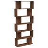 VidaXL Bookcase-Room Divider Brown Oak 80x24x192cm Engineered Wood 816061