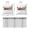 Texas State University Pillowcase Polyester Linen Velvet Creative Zip Decorative Throw Pillow Case Sofa Cushion Cover