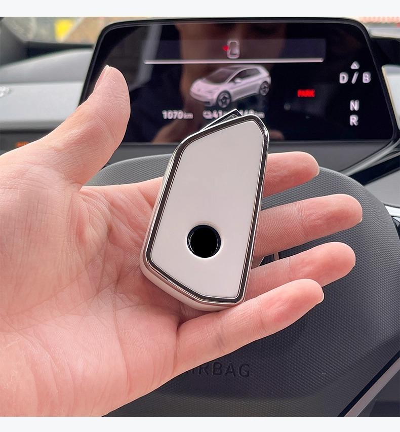 Car Key Case Key Protective Case TPU Silicone Material Key Cover Golf Decoration Accessories for Volkswagen ID.3 ID.4CROZZ 4eg