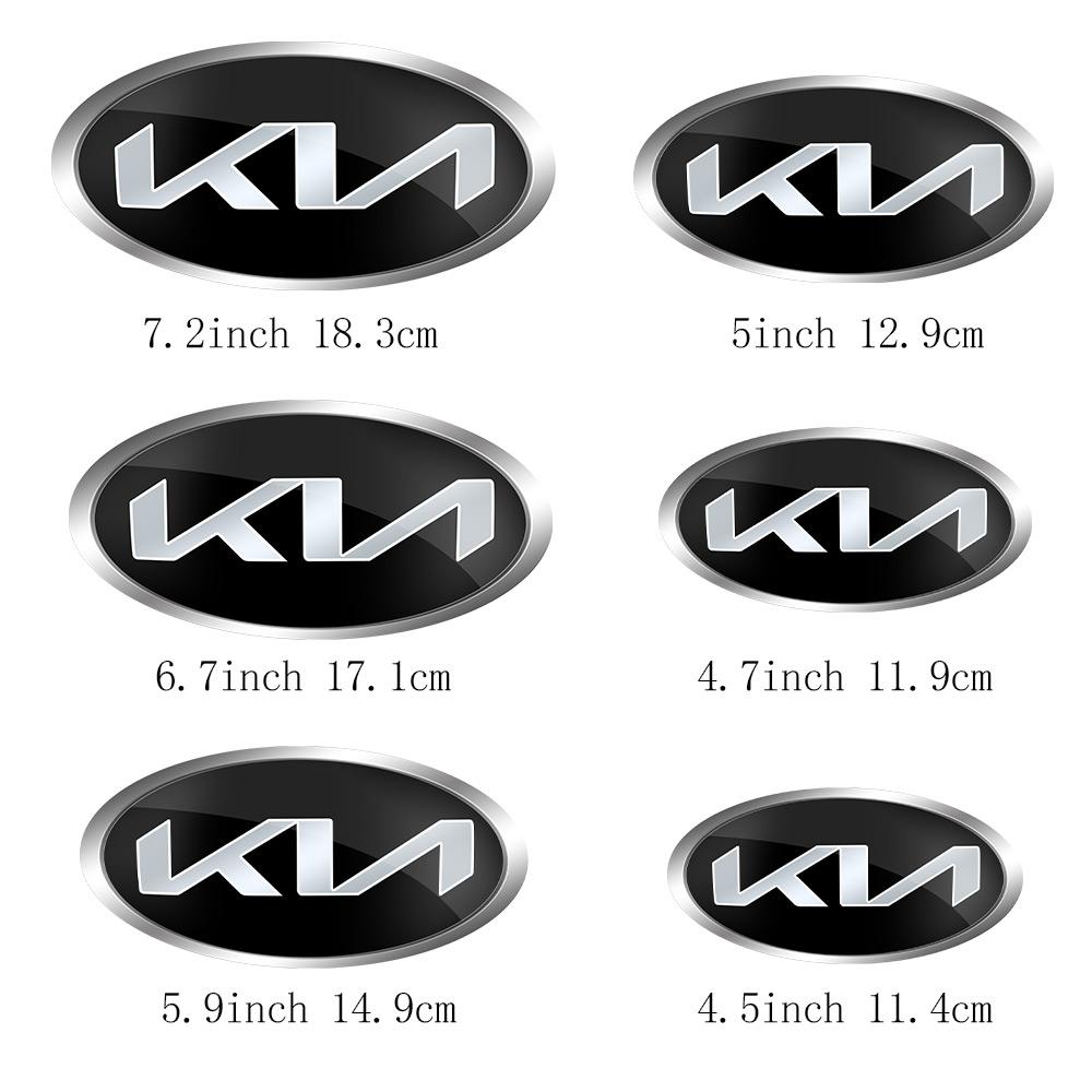 AABIU1 Car Front Hood Emblem Rear Badge Logo Sticker For KIA Sportage Ceed Sorento Cerato Optima Picanto Rio Soul K5 Stonic Niro Forte