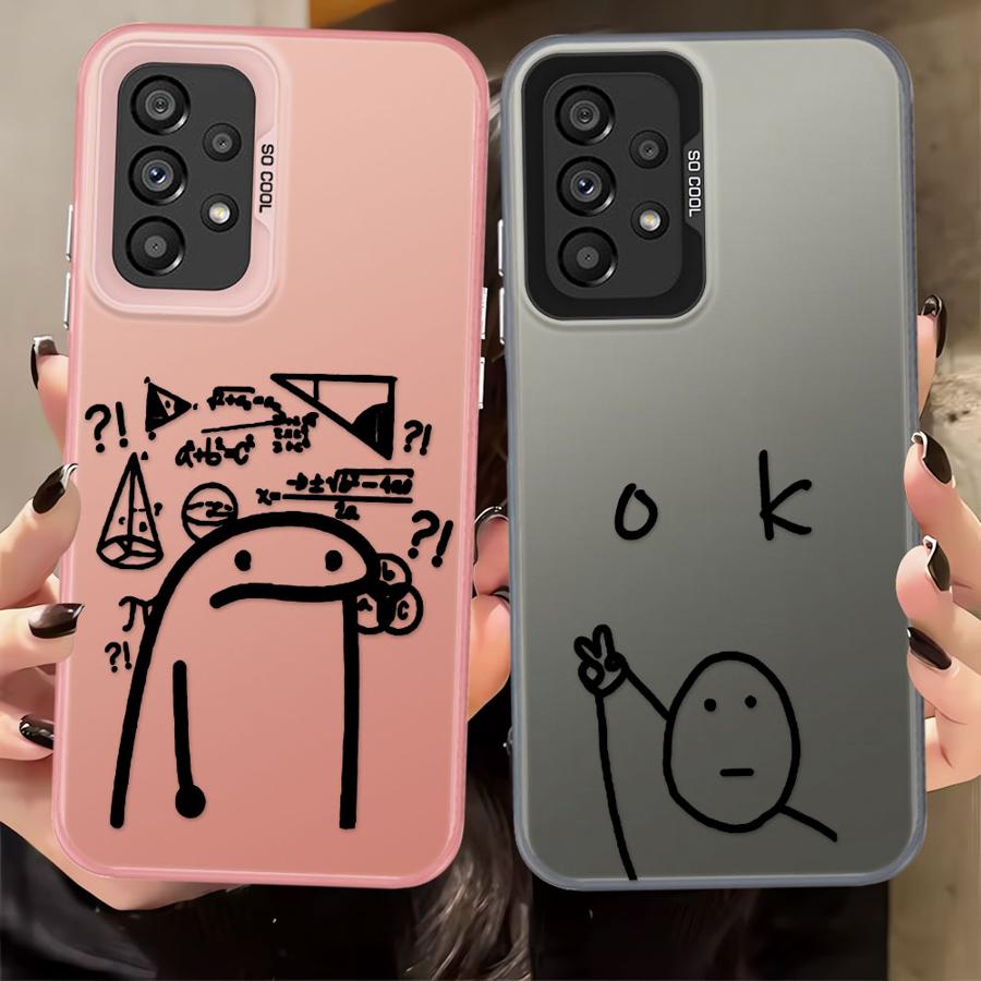 Phone Case For Samsung For Galaxy A23 A13 A24 A25 A12 A16 A34 A14 A17 A32 A15 Soft Shell Match Man