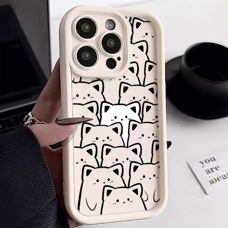 Para Kotów Uroczy Niedźwiedź Etui na Telefon Dla Motorola MOTO Edge 40 50 Pro Fusion Ultra G85 G35 G75 G05 G84 G15 G34 E14 Silikonowe Pokrowiec