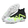 35-47 Botas de fútbol altas para hombres, zapatos de fútbol de cuero con clavos largos de gran tamaño, zapatos de fútbol para niños