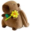 Large Capacity Capybara Plush Backpack Animal Cartoon Capybara Plush Bag  Female Lady Girl