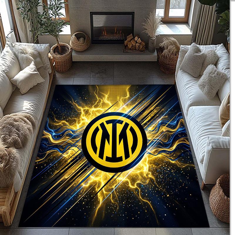 Borussia Dortmund Printed Flannel Area Rug Non Slip Soft Polyester Floor Carpet Indoor Decor Mat for Bedroom Living Room Sofa