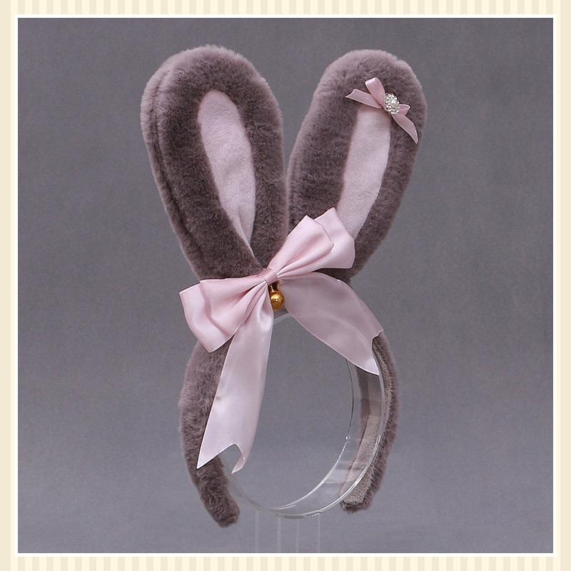 A Lolita Headdress Handmade J Rabbit Ears Lolita Hair Accessories Headband K Handmade Rabbit Ear Headband