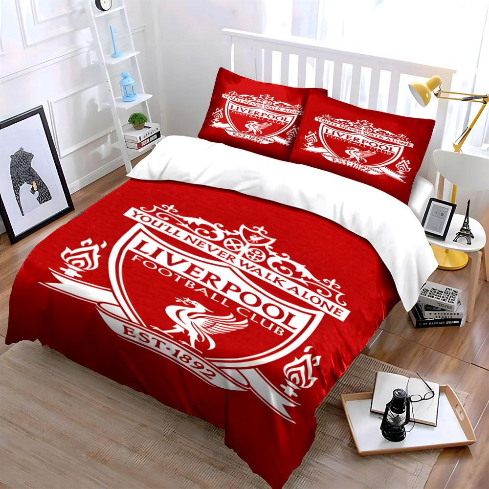 Liverpool Football Club Emblem. Bedding Sets Duvet Cover Sets Duvet Covers Pillowcases(1 * Duvet Cover 2 * Pillowcases Without Duvet Insert)