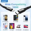 EAGET 2 in 1 QC4.0 lightning Charger Cable UsB fast Charging 100w Adapter Type C and lightning Charger Cable for iPhone,iPad,samsung