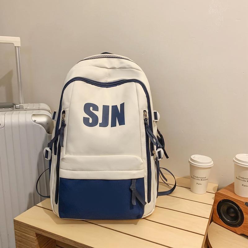 Schoolbag Japanese simple and fashionable backpack 1011 summer new middle school schoolbag college student college style alphabet backpack