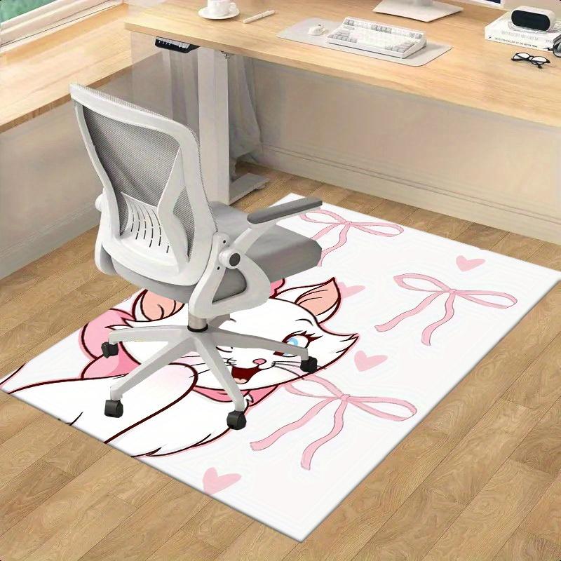 

1pc, Home Decor Carpet, Office Rug, Chair Pad, Outdoor Mat, Gift Idea - Cute Pink Bow Kitty Design P194 60cm by 90cm