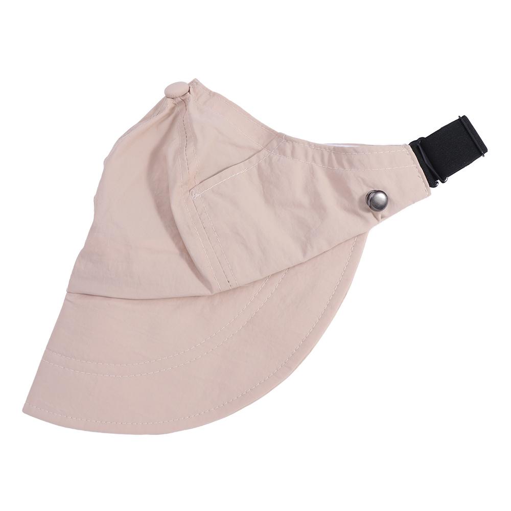 Foldable Sunshade Empty Top Hat Solid Color Mask Hanging Suncreen Peaked Cap Bucket Hat Sun Hat Ponytail Cap Beach