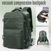 Vacuum Backpack Travel Bag For Men Large Capacity Backpack Business Laptop Backpack Women Men Expandable Backpack School Bag