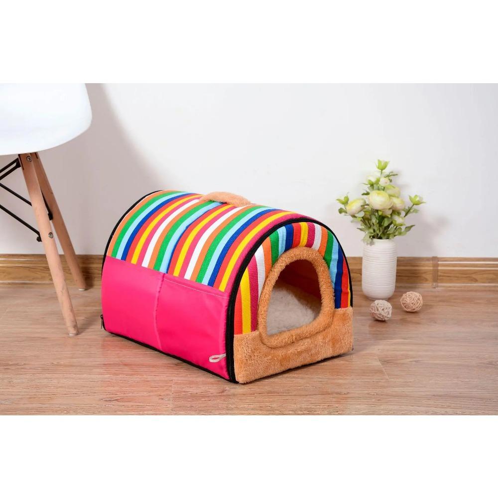 Large Pet Dog Bed Cat House Cave Comfortable Print Stars Kennel Mat For Pet Puppy Winter Summer Foldable Cat Bed Pet Supply