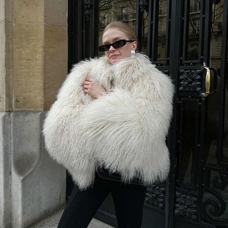 Imitation Short Beach Wool Women Fox Fur Coat New Autumn Winter Warm Fur Coat Faux Temperament Elegance Women for Coat