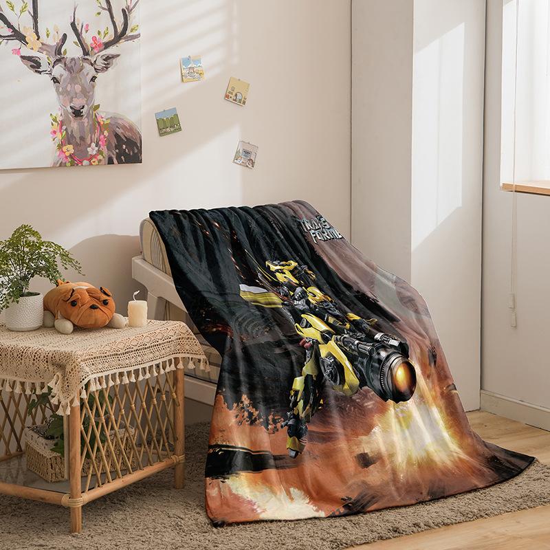 Transformers Series Flannel Blanket 3D Printed Sofa Blanket Thickened Blanket