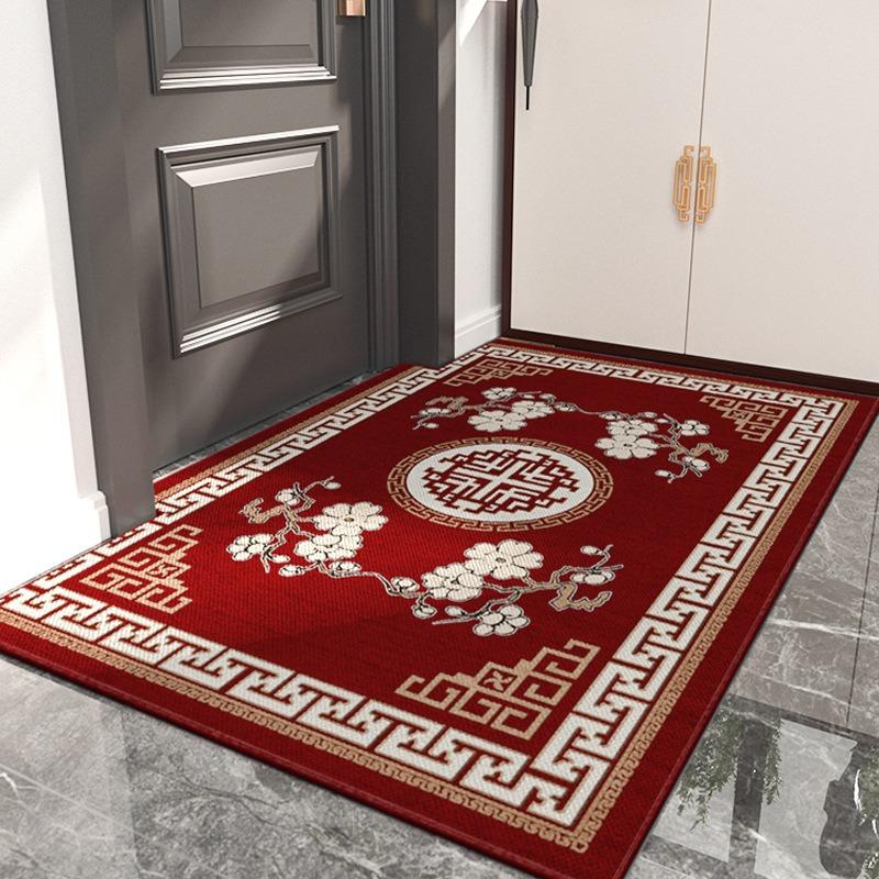 

Приветственный коврик в китайском стиле, нескользящий кухонный коврик для пола для дома, гостиной, отеля, декор, моющиеся ковры для ванной, прихожей 40x60cm
