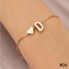 Simple Fashion Love Letter Bracelet Retro Adjustable Alloy Letter Bracelet Women Hand Jewelry Accessory