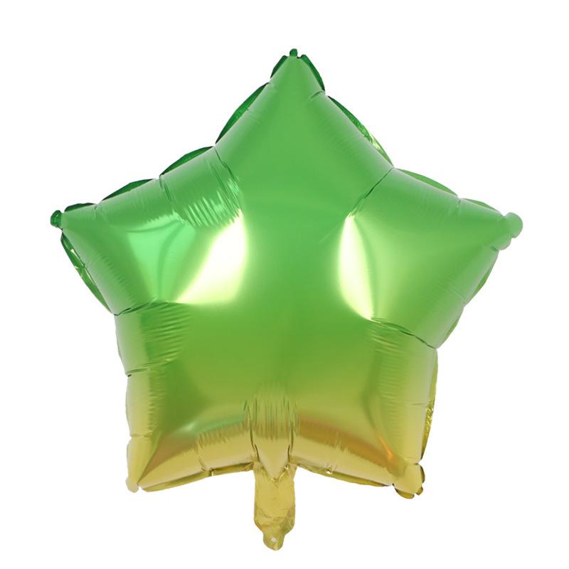 18-calowy balon w jednolitym kolorze w kształcie brzoskwiniowego serca i pentagramu, dekoracja na przyjęcie urodzinowe, ślubne, gwiazda, folia aluminiowa, gaz