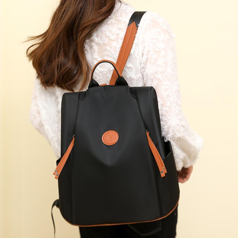 Women's Lightweight Nylon Backpack Travel Small Backpack Crossbody Bag