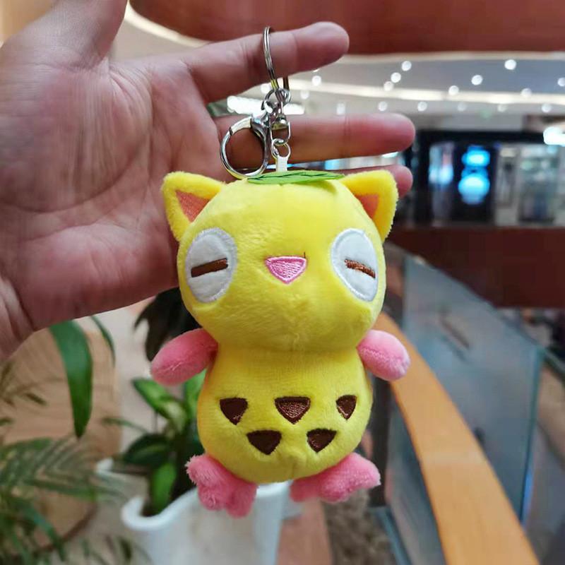 

Кот Сова Плюшевая Кукла Брелок Мягкий И Красочный Очаровательный Аксессуар для Сумки и Автомобиля жёлтый