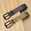 Casual Men'S Pin Buckle Canvas Belt Woven Nylon Outdoor Military Training Belt Unisex Belt
