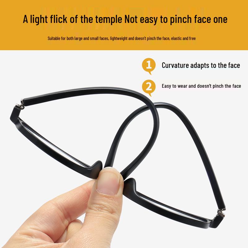 Retro Progressive Multifocal Reading Glasses for Near & Far with Anti-Blue Light, Ideal for Middle-Aged & Elderly