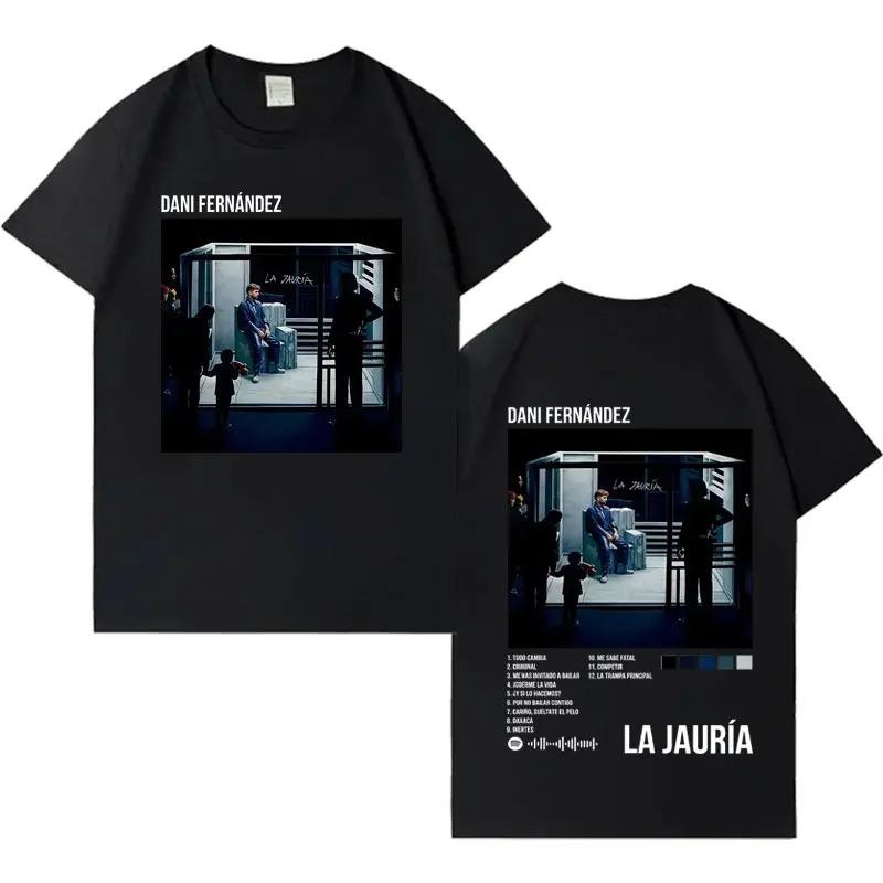 Dani Fernandez La Jauria Gothic Cover 2026 TShirt Mens HipHop TShirt Crew Neck Casual High Quality Mass TShirt