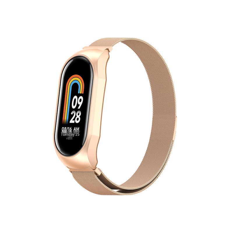 Universal Milanese Magnetic Metal Wristband for Xiaomi Mi Band 89 - New Stainless Steel 9th Gen Strap