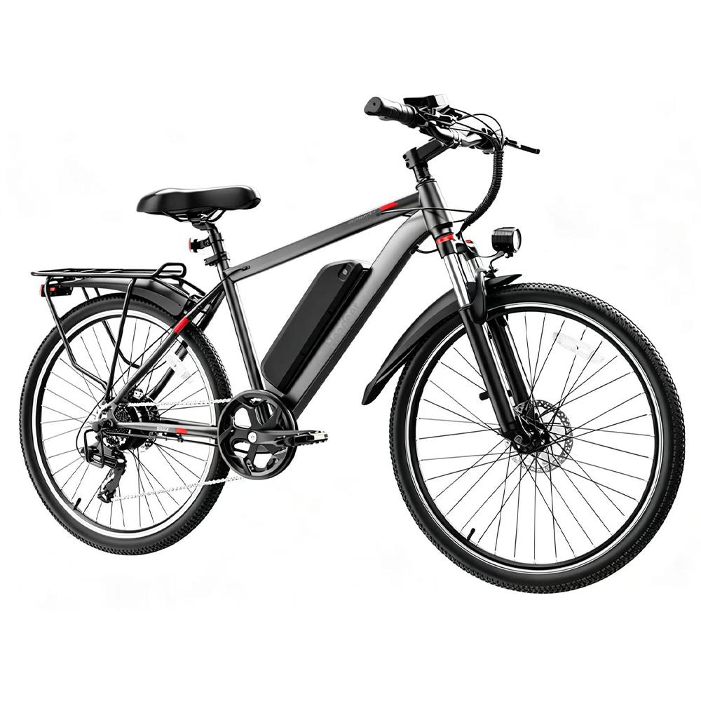 HEADEER BK1350 Adult Electric Bicycle 500W Brushless Motor 48V 15AH Lithium Battery 26 Inch Wheels Foldable E Bike for Daily Urban City Commuting