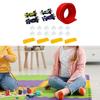 1 Flexibles Autorennbahn-Set, Biegsame Kurvenrampe mit Saugnapf-Befestigungssystem, Tragbar