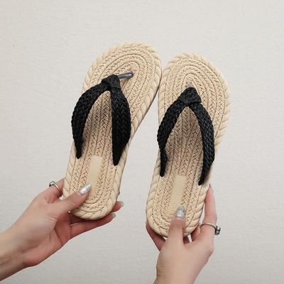 Damen Casual Flache Absatz Zehensandalen für Sommer Outdoor Strandmode