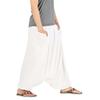 Women White Loose Baggy Pant Indian Party Wear Ethnic Boho Gypsy Harem Pants