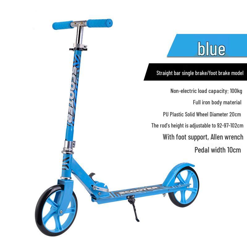 Faltbarer City-Roller: Großes Rad für Teenager & Erwachsene