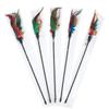 Colorful Feather Cat Teaser Stick with Packaging, Cat Toy