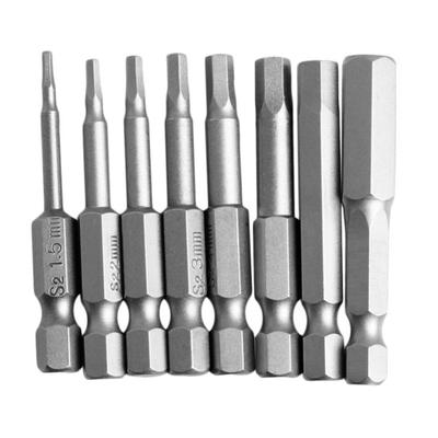 8-teiliges Sechskant-Inbus-Bit-Set, Schnellwechsel-Verbindungstreiber, Bohrmaschine, metrisches Werkzeug